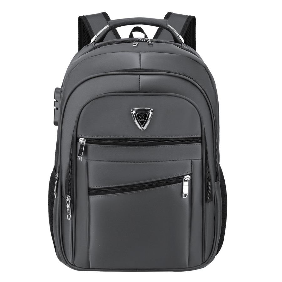 Mochila Grande C/Cadeado Cabo de Aco Impermeável Faculdade Executivo 8100