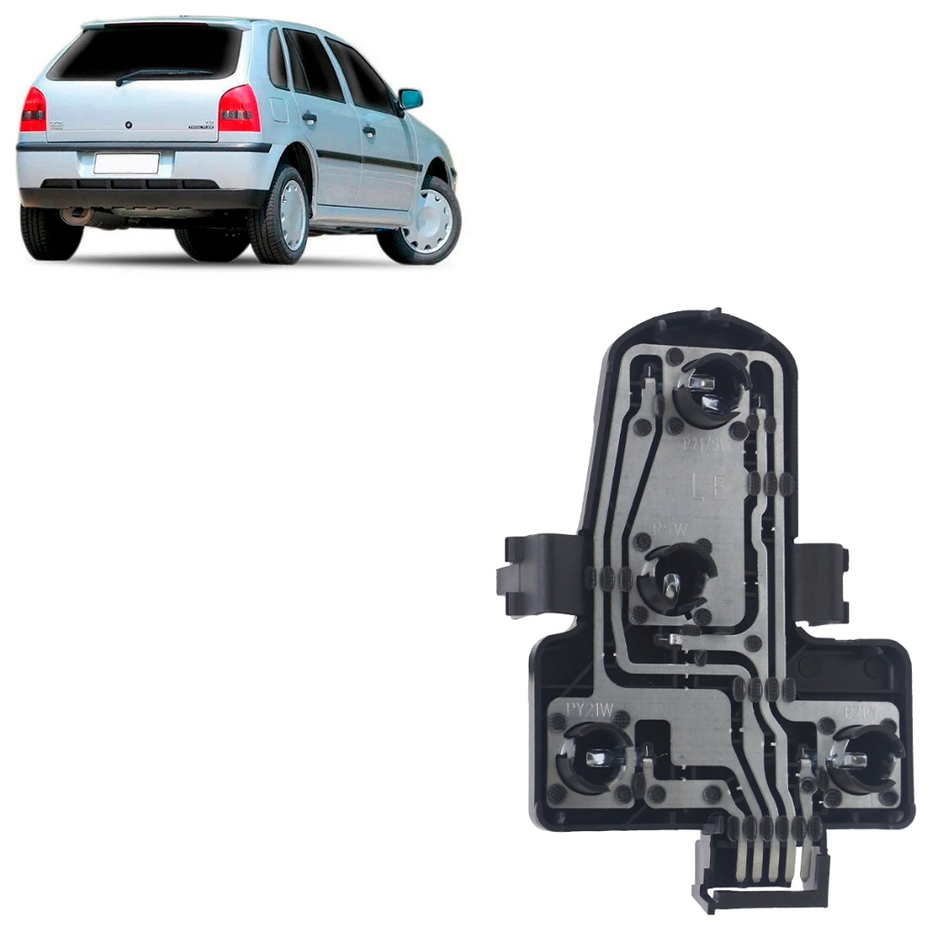 Circuito Lanterna Traseira Gol G3 1999 2000 2001 2002 2003 2004 2005 2006 Preto - Spare Parts and Accessories for Vehicles