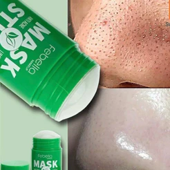 Máscara Chá Verde Remover de Cravos Anti-Acne Hidratante Beleza Pele Facial Clean Face Clareador Mask Stick FEBELLA On S
