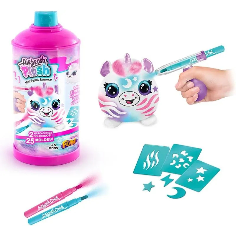 Airbrush Plush Mini Pelúcia Surpresa Para Pintar - Fun F0218-5 em Oferta na Shopee