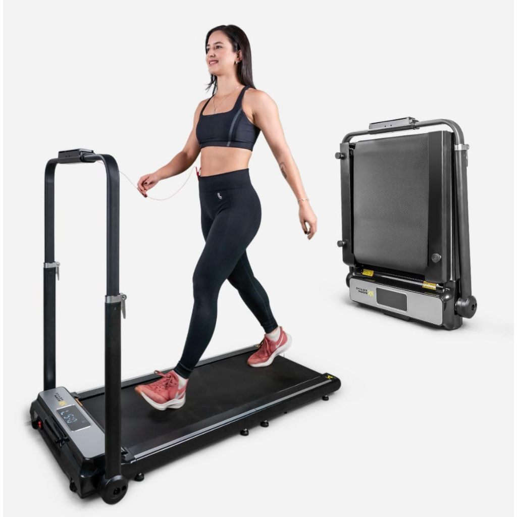 Esteira Elétrica Portátil Dobrável Ergométrica Fitness Corrida Caminhada Home Office - Active Walkingpad RUN 2 em 1