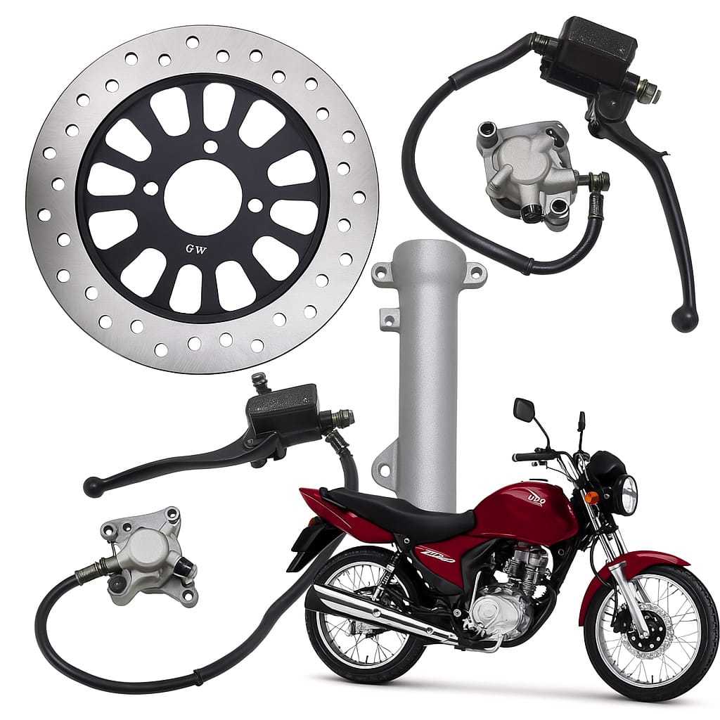Kit Freio A Disco Dianteiro Titan 150 2004 A 2008 Com Canela Substiuir Freio Tambor em Oferta na Shopee