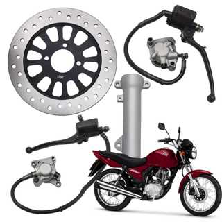 Kit Freio A Disco Dianteiro Titan 150 2004 A 2008 Com Canela Substiuir Freio Tambor em Oferta na Shopee