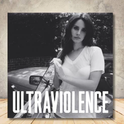 Quadro Placa Decorativa Lana Del Rey Ultraviolence Albuns de pop quadrado