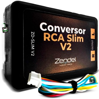 Conversor Rca Remoto Slim V2 Zendel Som Automotivo Amplificador em Oferta na Shopee