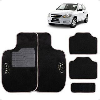 Jogo Tapete Automotivo Carpete Compatível Com Celta 2001 Até 2015 Cor Cinza em Oferta na Shopee