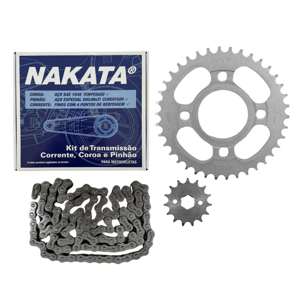 Kit Relação Transmissão Dafra Speed 150 2008 2009 2010 2011 2012 2013 2014 Nakata em Oferta na Shopee