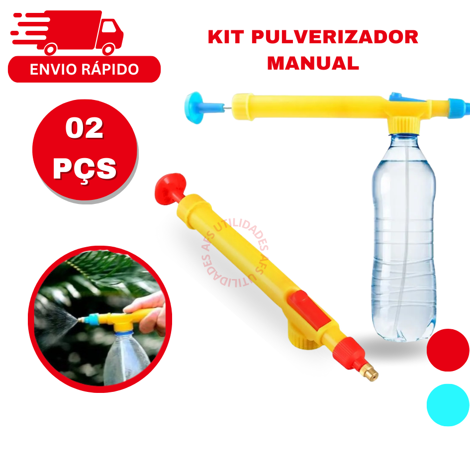 PULVERIZADOR GARRAFA PET BORRIFADOR JARDINAGEM PLANTAS MULTIUSO