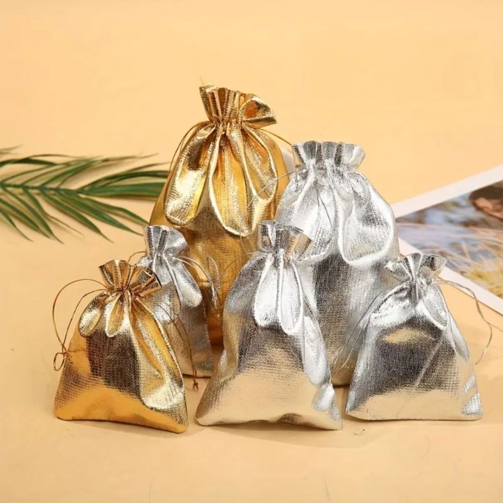 Saco Tecido Liso Saco para Presente Bijuteria Saco Metalizado Embalagem Lembrancinha Presente em Oferta na Shopee