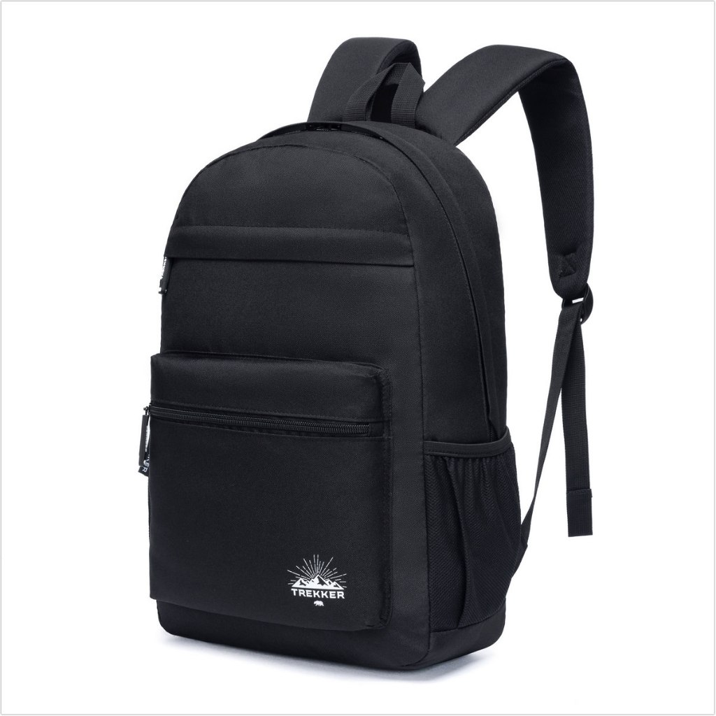 Mochila Grande Black Trekker Esportiva Reforçada Faculdade Viagem Notebook Alças Confortavel em Oferta na Shopee