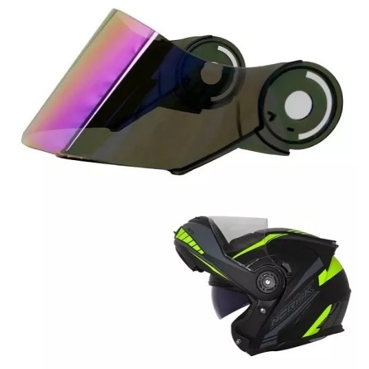 VISEIRA VISION CAPACETE NORISK FF345 FF370 ARTICULADO VARIAS CORES em Oferta na Shopee