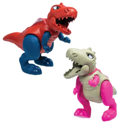 Kit Dino Spider + Dina Spider Brinquedo Dinossauro com Capas 2 Peças