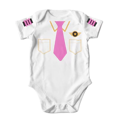 Body Bebê Personalizado Pilota de Avião Aeromoça Mesversário