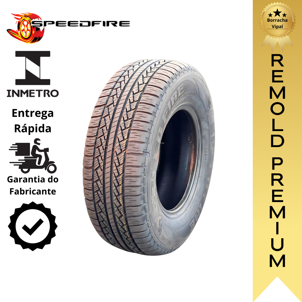 Pneu 265/70R16 Ht Remold Vipal Premium Mais Desempenho Alta Performance Desgaste Reduzido