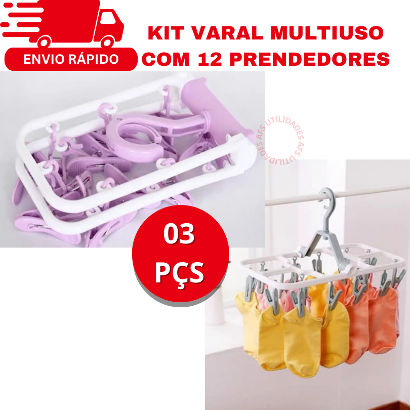 VARAIS MULTIUSO DOBRÁVEL MEIAS PEÇAS ÍNTIMAS ROUPAS
