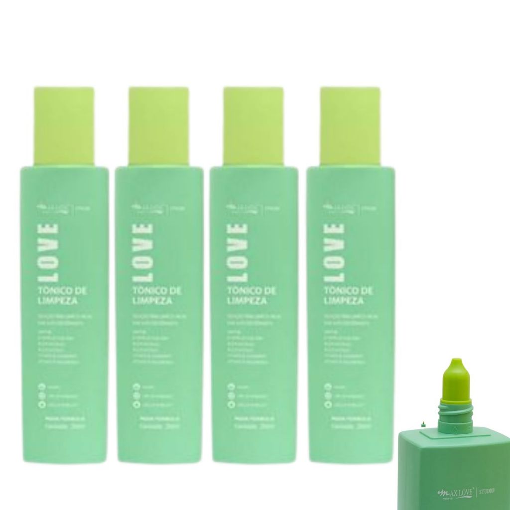 Kit C/4 Tônico de limpeza Facial Max Love