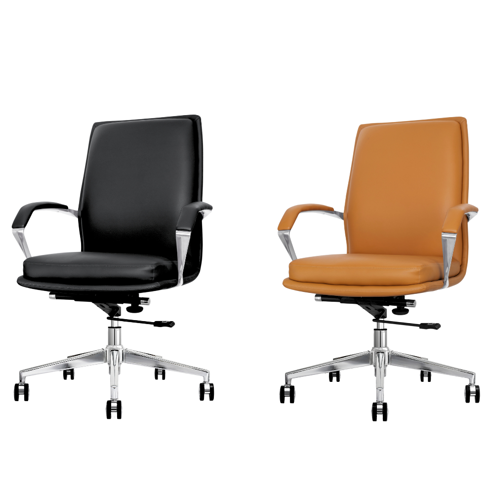 Cadeira de Escritório Home Office Diretor Orion Preto Assento Espuma laminada Base Giratória Cromada em Oferta na Shopee