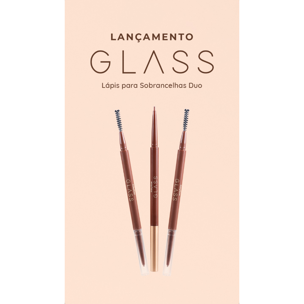 Lápis Para Sobrancelha Ponta Fina Alta Precisão 2x1 Glass Ruby Rose - HB526