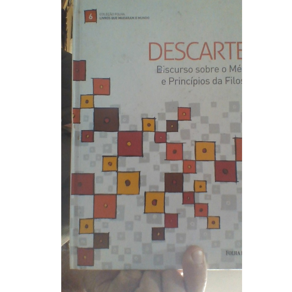 livro descartes discurso sobre o método e princípios da filosofia, ed folha de São Paulo