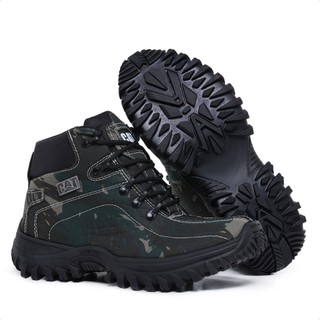 Coturno Bota Botina Tática Adventure Caterpillar  – Máxima Resistência, Conforto e Estilo para Aventuras e Trabalho