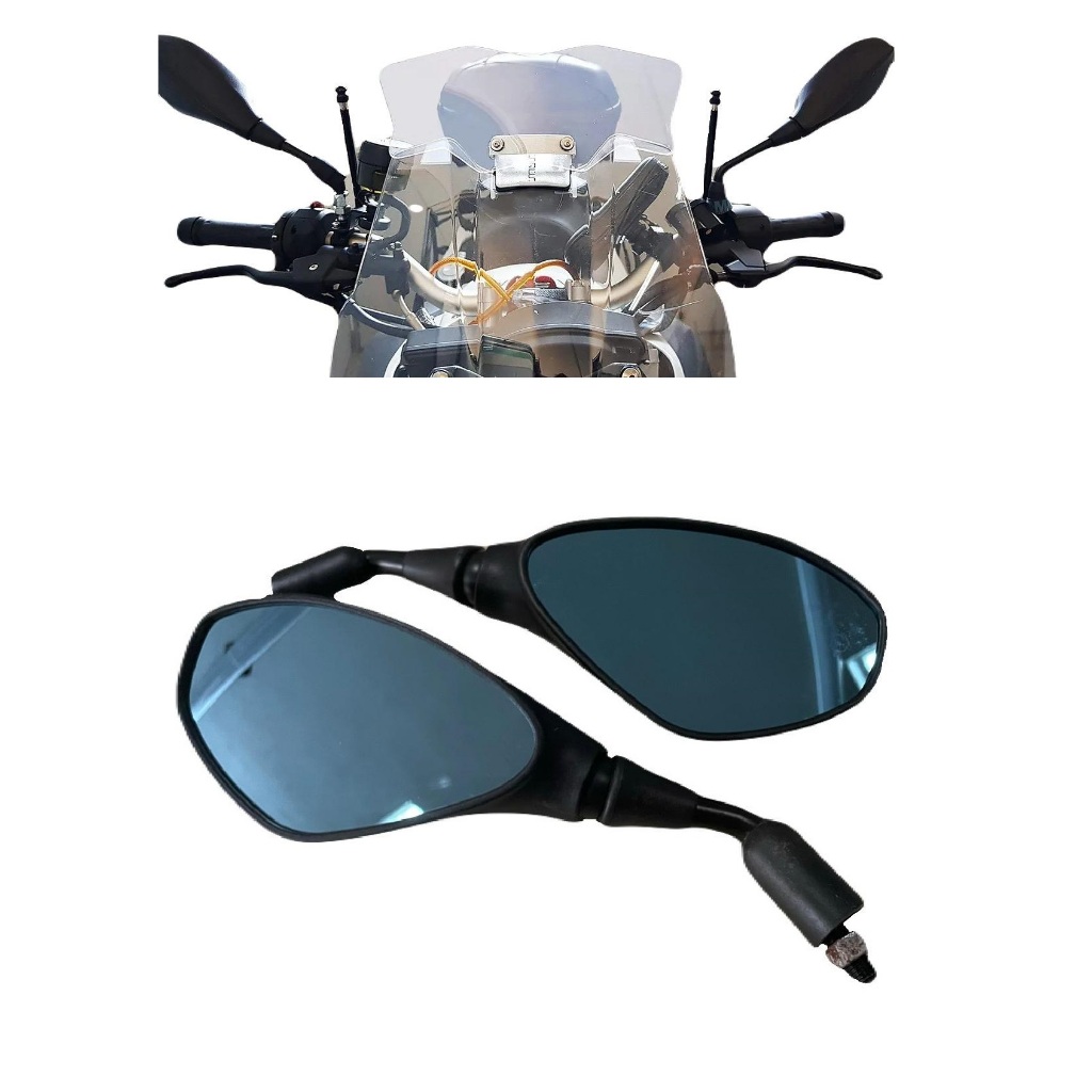 Retrovisor Gs 650 F800 Gs800 Modelo Bmw Fixo Moto Honda Aste Curta