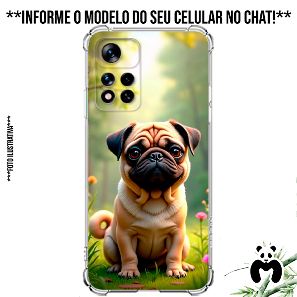 Capa Case Personalizada Celular Cachorro Raças Dog Pug Pets Filhotes Canino Fofo Cachorrinho Animal