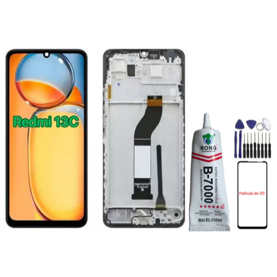 Tela Touch Display Lcd Compativel Xiaomi Redmi 13c Sem Aro A Pronta Entrega em Oferta na Shopee
