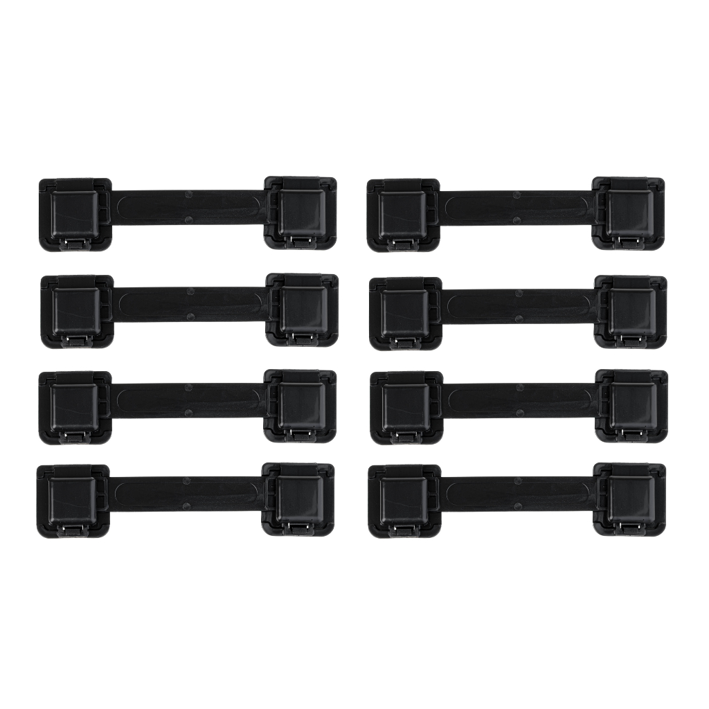 Kit 08 Trava De Gaveta Armário Segurança Protetor Infantil Bebê Reforçado