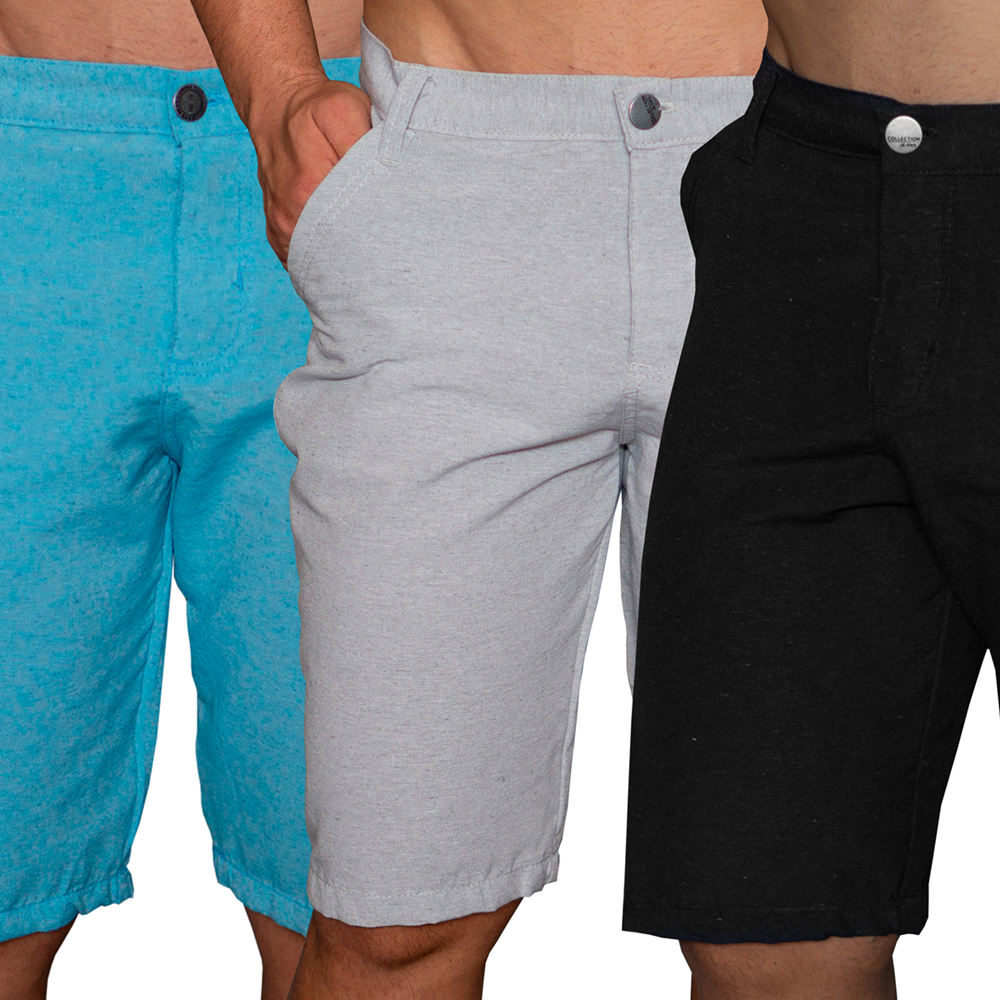Bermuda Short Masculino Sarja Brim Adulto Revenda Atacado