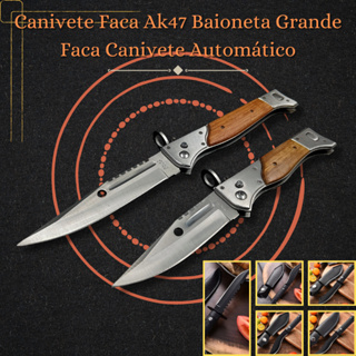 Canivete Faca Ak47 Baioneta Faca Canivete Automático em Oferta na Shopee