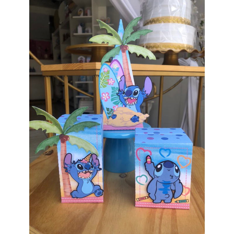 Personalizados Stitch - kit festa - lembrancinha - aniversario - caixinhas personalizadas - festa infantil