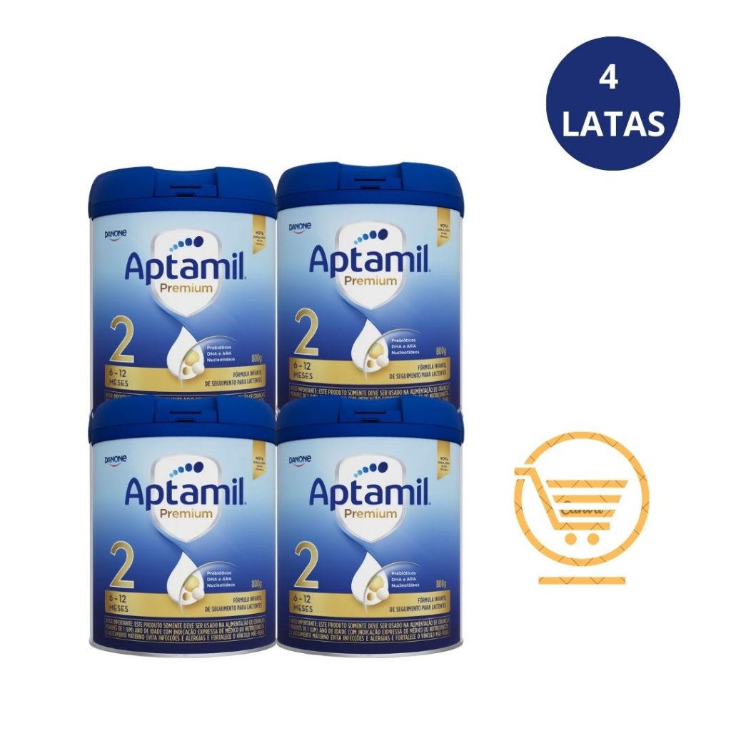 Aptamil Premium 2 800g - 4 latas