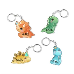 Chaveiro personalizado Dino em MDF
