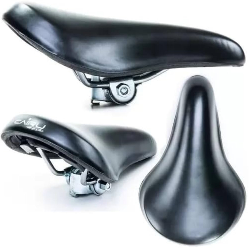 Banco Selim Mtb Cairu Ams 507 Preto C/ Carrinho Confortável Barra Circular Caloi 10 em Oferta na Shopee