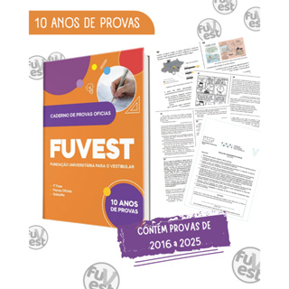 Provas Anteriores FUVEST – 10 Anos (2016 a 2025) | Questões, Gabaritos e Correção em Oferta na Shopee