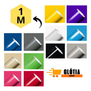 Adesivo Vinil Colorido A Prova D'água Envelopamento, Plotagem Geral 1 Metro em Oferta na Shopee