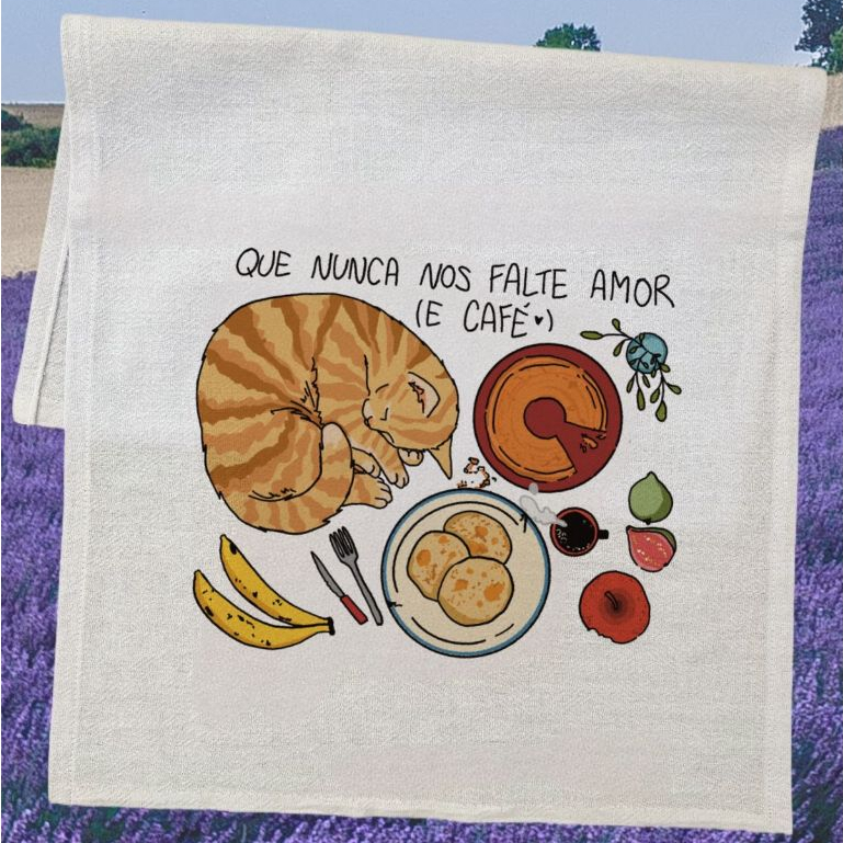 Toalha Cozinha Casa Nova Pano de Prato - Que nunca nos falte