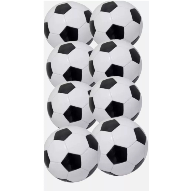 Kit 90 bolas de futebol Tamanho 5 campo Preto e branco
