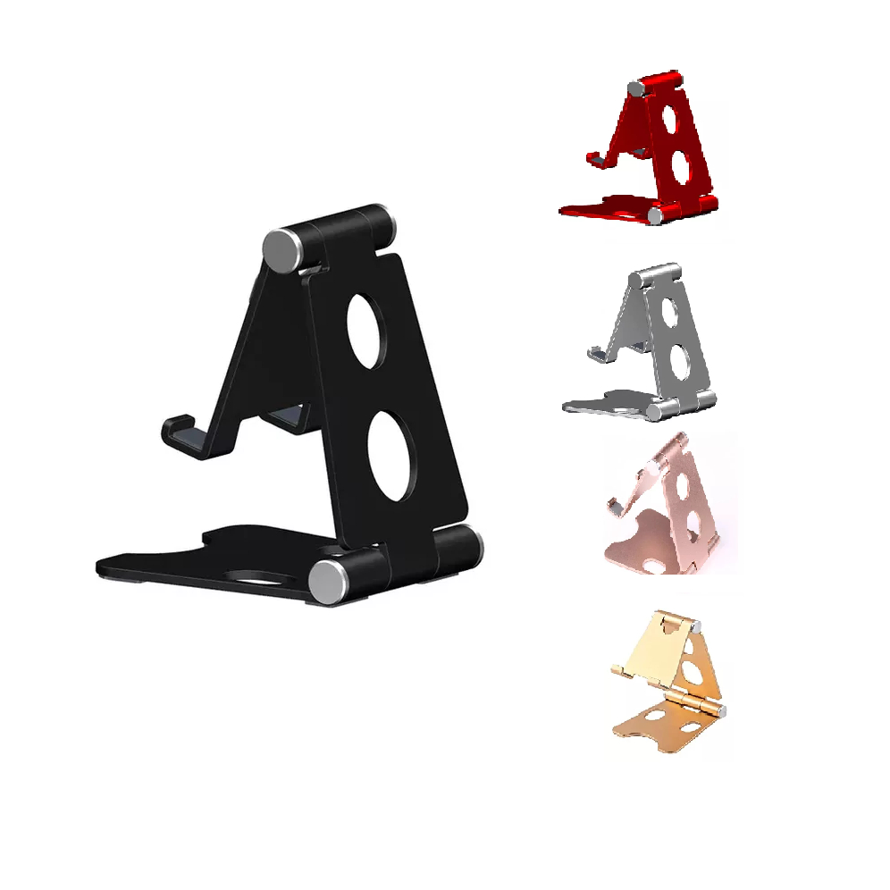 Suporte De Mesa Alúminio Para Celular E Tablet Ajustável 270º Resistente - Diversas Cores