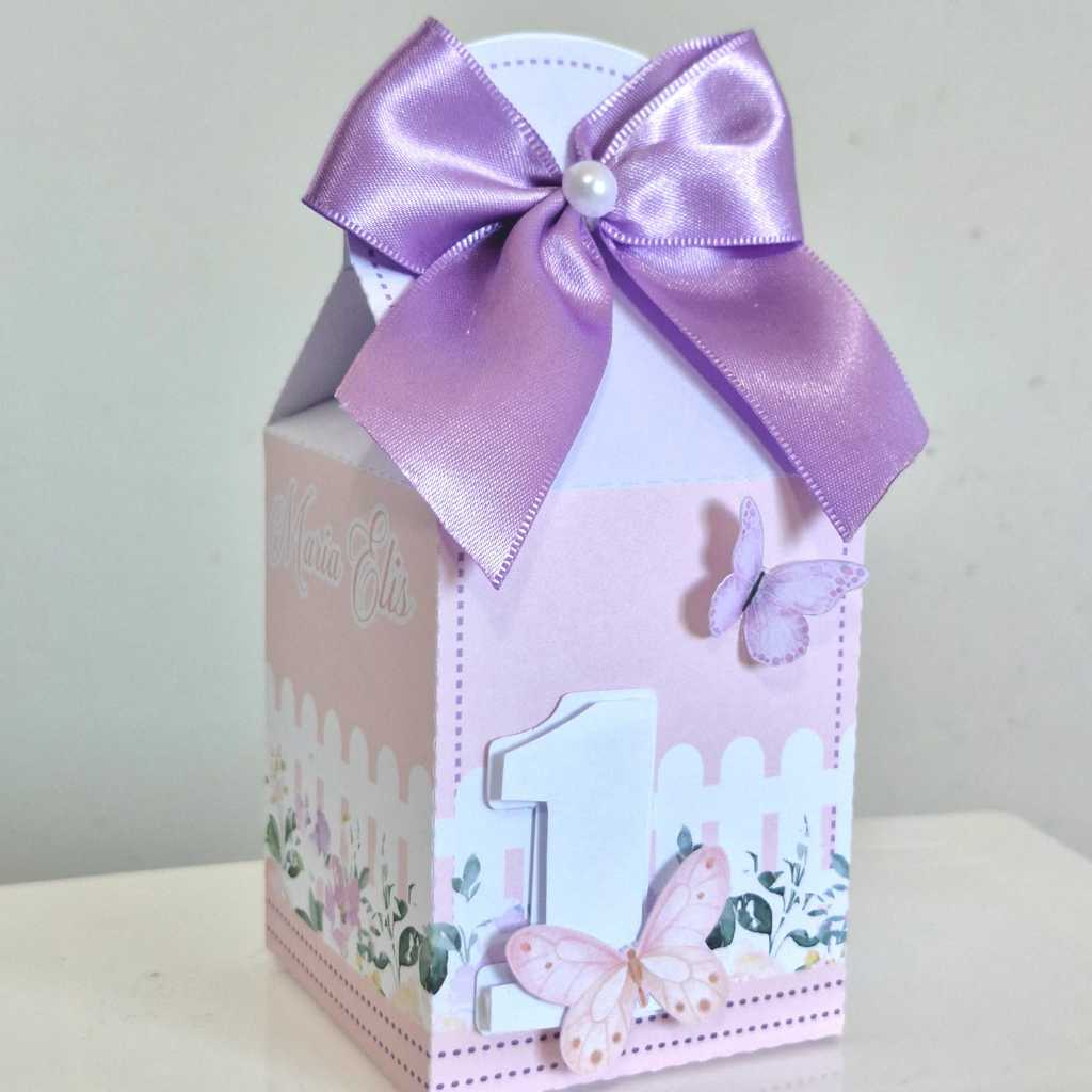 caixa milk jardim das borboletas Lembrancinha personalizada - caixinhas personalizadas