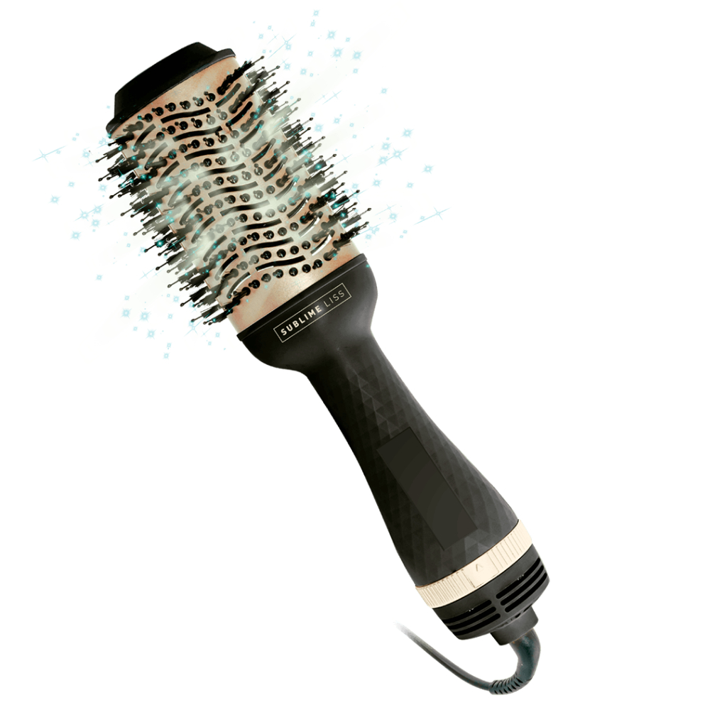Escova Secadora Alisadora e Modeladora Sublime Liss Mallory 1200w Preta 127V - Beauty