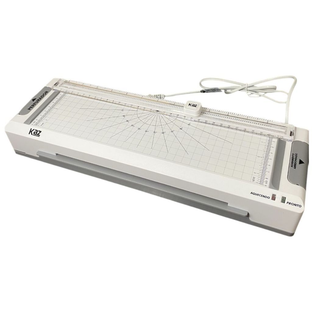 Plastificadora Laminadora A4 Refiladora, Perfura E Arredonda