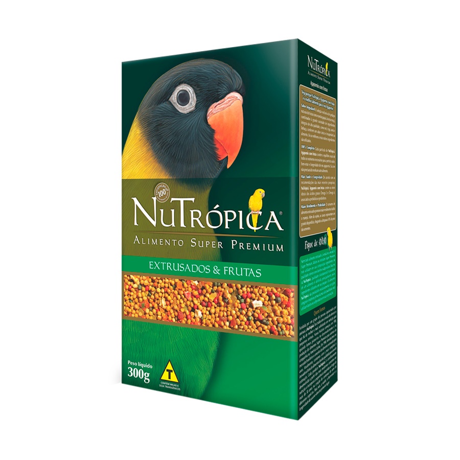Nutrópica Extrusada com Frutas Agapornis 300g em Oferta na Shopee