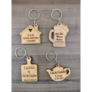 Chaveiros  Personalizados  Chá de cozinha Chá Bar Chá Casa Nova Lembrancinhas em MDF em Oferta na Shopee