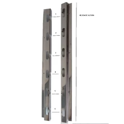 kit suporte para churrasqueira com 47cm altura e 6 niveis para apoio grelha espetos - Sem barras