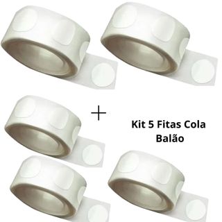 Fita Com 100 Pontos Gota Cola Adesivo Para Bexiga Balão Festa Decoração
