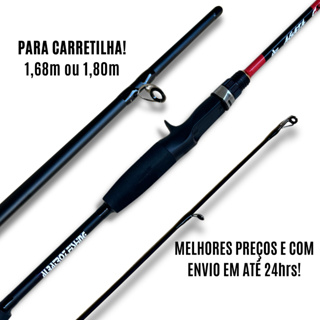 Vara de Pesca Carretilha Agata 1,68m 17lbs / 1,80m 12lbs Grafite Tubular Albatroz Fishing Barata Promoção em Oferta na Shopee