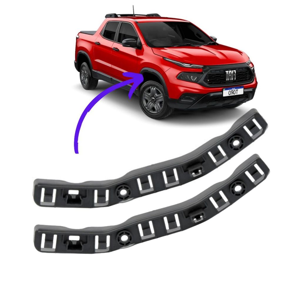SUPORTE GUIA PARACHOQUE FIAT TORO 2016 17 18 19 20 21/ DIANTEIRO DIREITO ESQUERDO