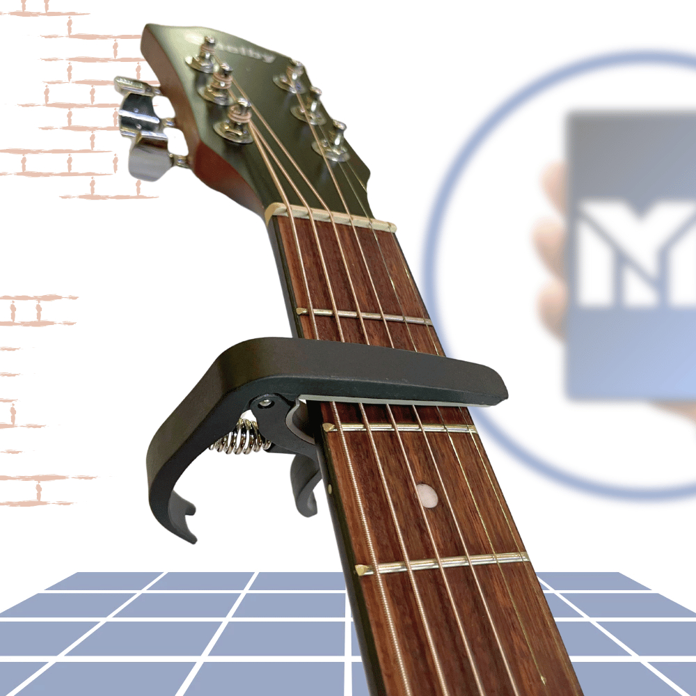 Imagem Braçadeira Capotraste Para Violão Aço Guitarra Profissional