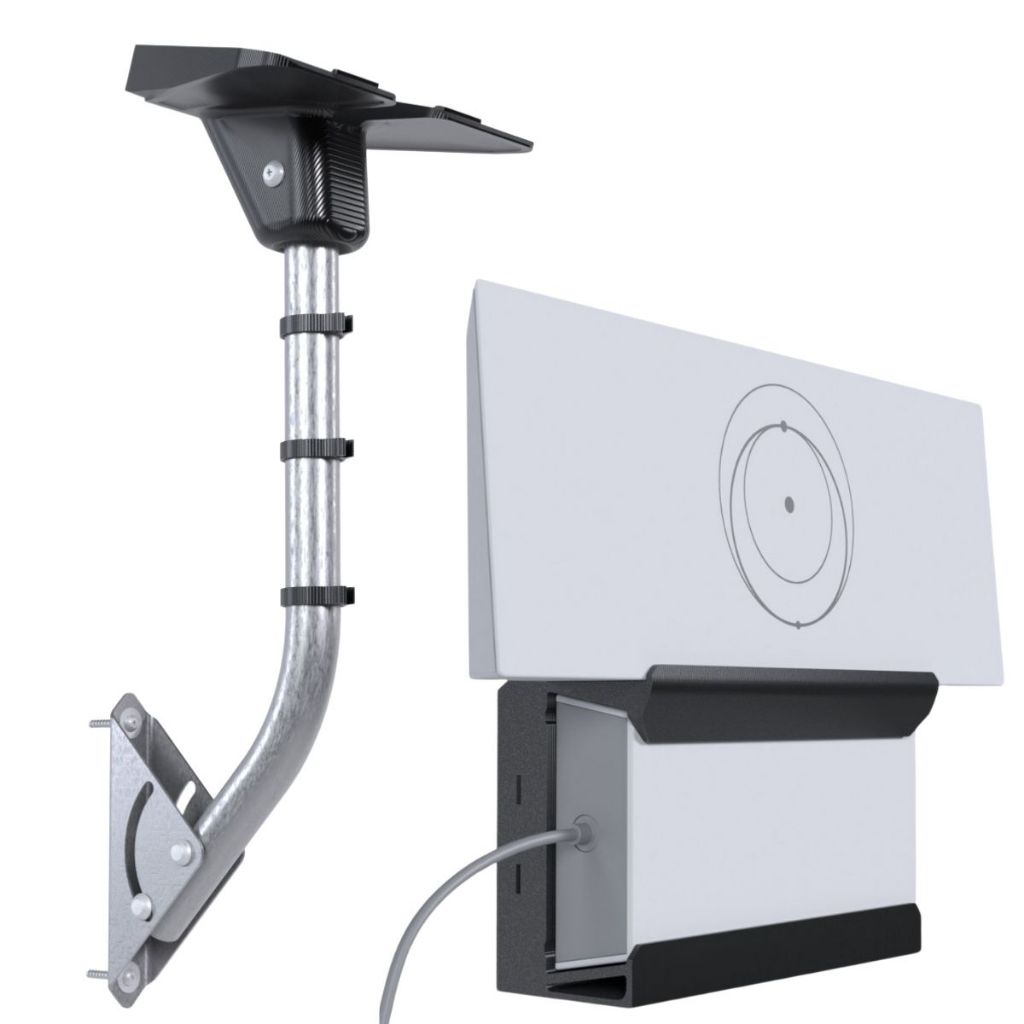 Suporte Articulado de Parede Laje Telhado Compatível com Antena e Modem Fonte Starlink 3ª Geração